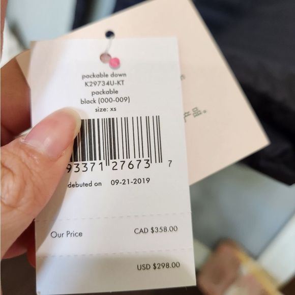 NWT Kate Spade packable puffer jacket - Picture 4 of 4